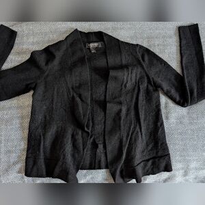 Banana Republic Black Merino Wool Cardigan Sweater